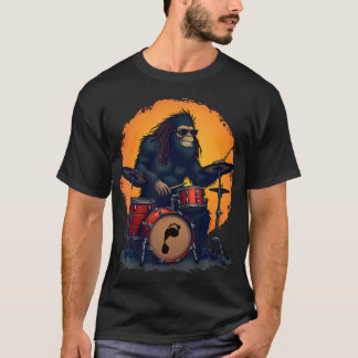 Camiseta Gran Equipo de Batería Bigfoot Retro Vintage Sasqu