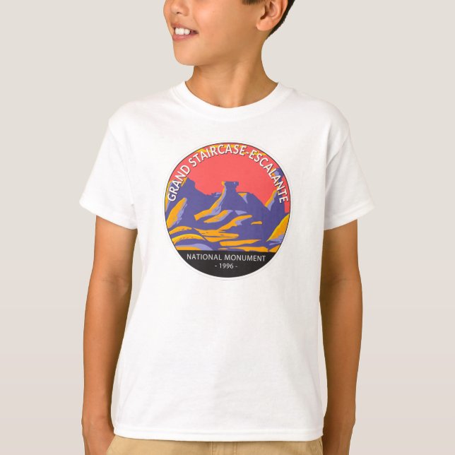 Camiseta Gran Escalera Escalante Monumento Nacional Utah   (Anverso)