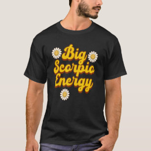 Camiseta Gran Escorpio Energía Zodiac Astrología Flor Novem