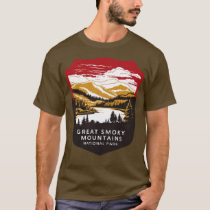 Camiseta Gran Escudo del Parque Nacional de las Montañas Sm