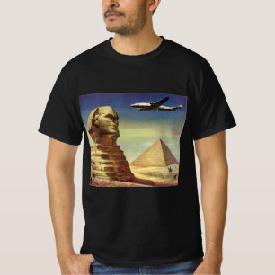 Camiseta Gran Esfinge Vintage de Giza, Pirámides de Egipto