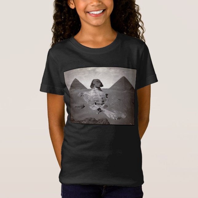 Camiseta Gran Esfinge y Necrópolis de las Pirámides de Giza (Anverso)