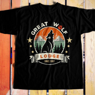 Camiseta Gran Espíritu de lobo - Audaz Diseño de la Natural