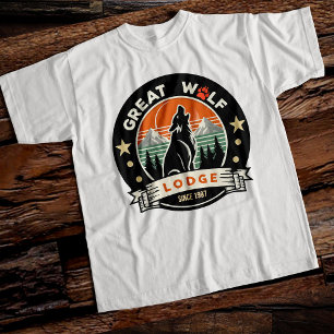 Camiseta Gran Espíritu de lobo - Audaz Diseño de la Natural