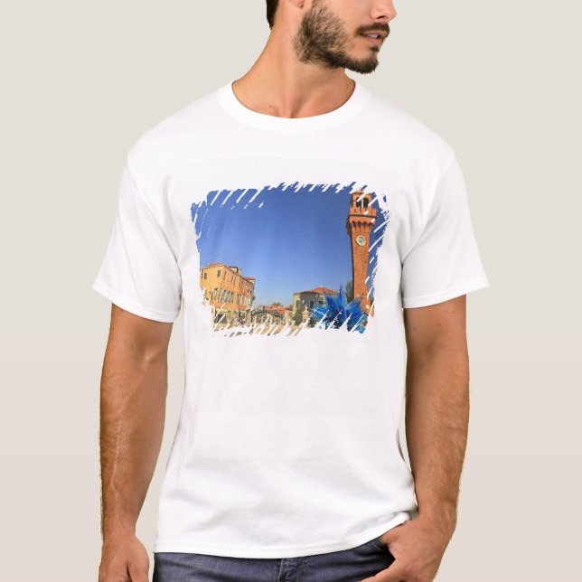 Camiseta Gran estatua de cristal y torre de la campanilla,  (Anverso)