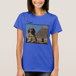 Camiseta Gran estatua de Esfinge Giza El Cairo Viaje de Egi