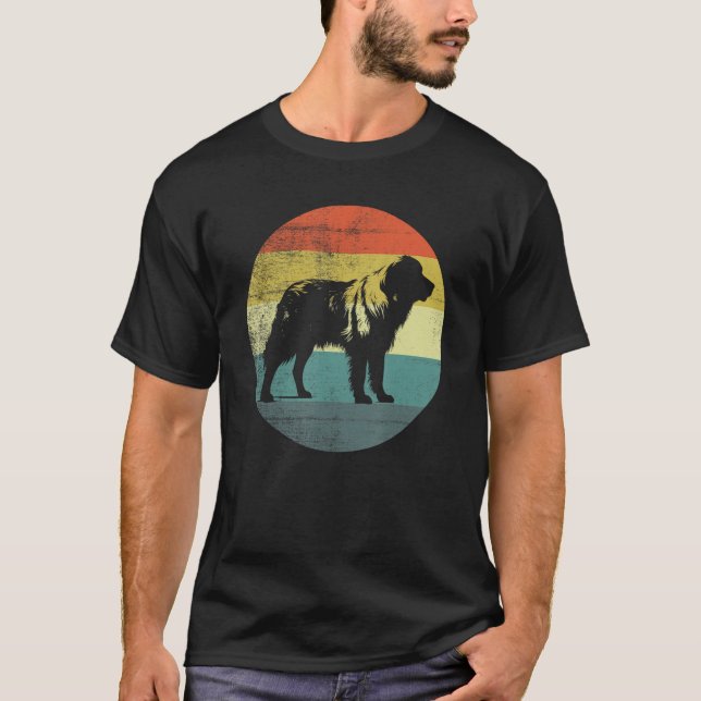 Camiseta Gran estilo retro de perro de los Pirineos (Anverso)