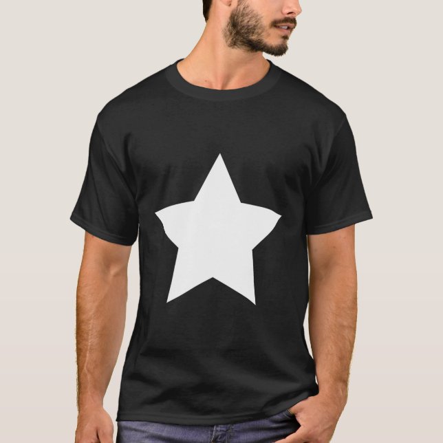 Camiseta Gran estrella blanca (Anverso)