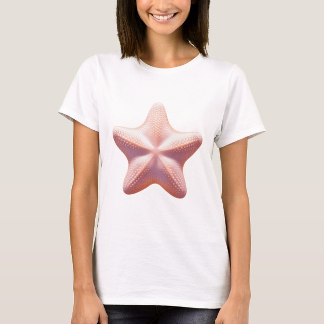 Camiseta Gran Estrella de Mar Rosa (Anverso)