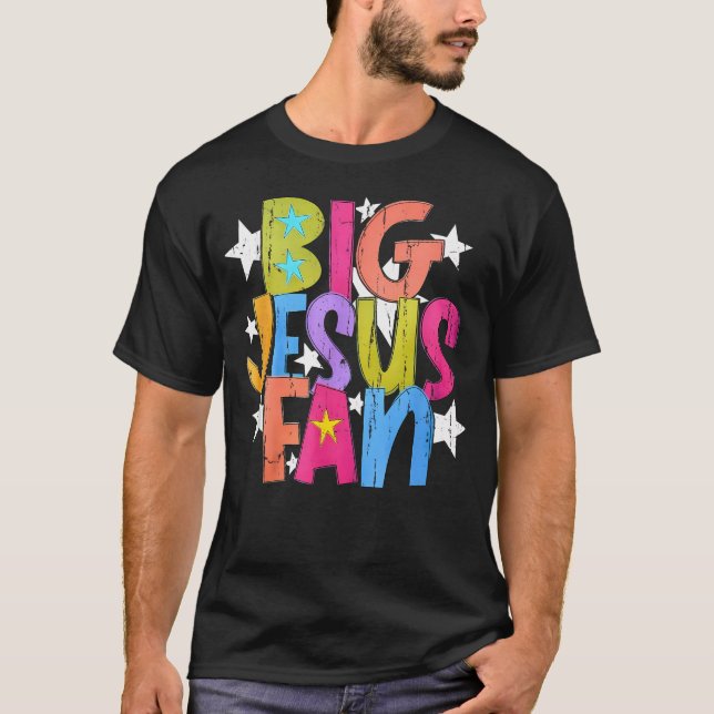 Camiseta Gran Fan de Jesús Religioso (Anverso)