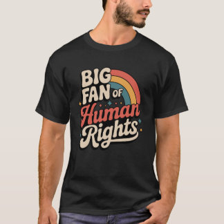 Camiseta Gran Fan de los Derechos Humanos Manga Larga