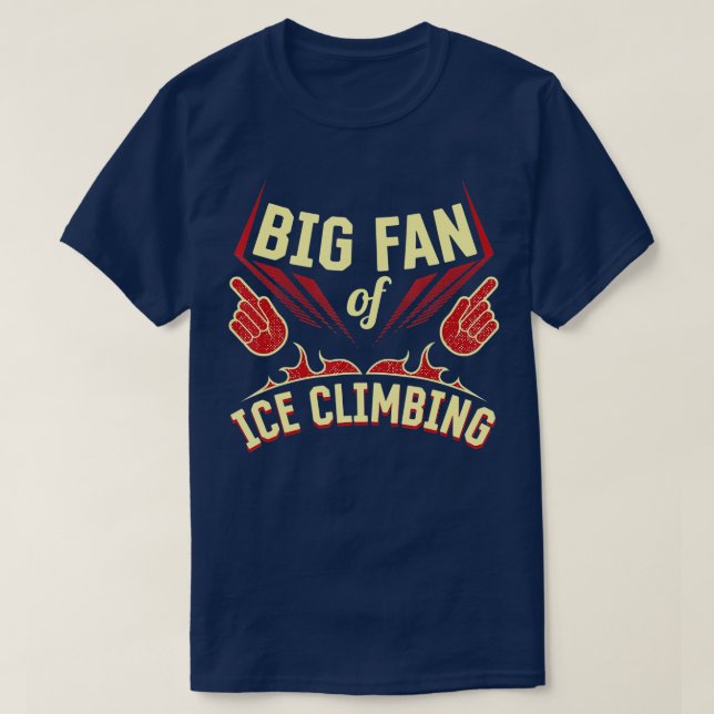 Camiseta Gran fanático de los juegos deportivos de escalada (Diseño del anverso)