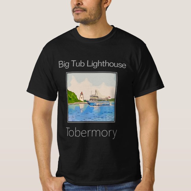 Camiseta Gran faro de Tub y tobermory Water Taxi (Anverso)