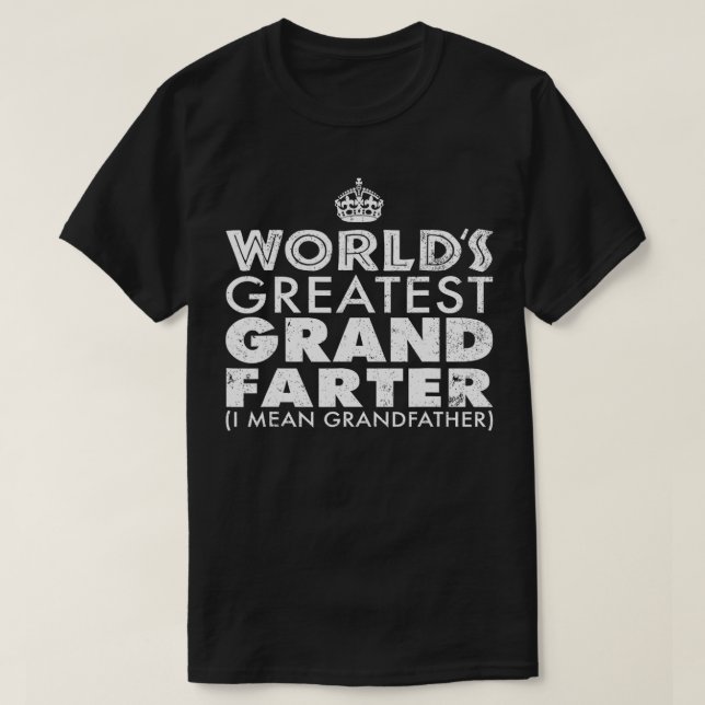 Camiseta Gran Farter del Mundo Me Refiero Al Abuelo Fu (Diseño del anverso)