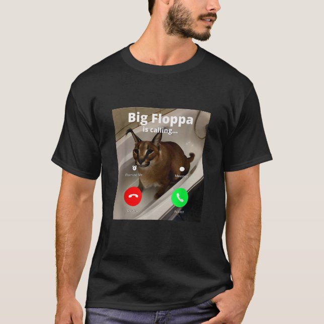 Camiseta Gran Floppa divertida a la que mi querido Big Flop (Anverso)