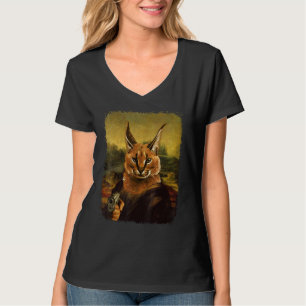Camiseta Gran Floppa Meme Caracal gato retro vintage con gu