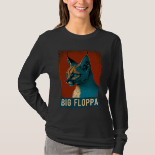 Camiseta Gran Floppa Para Niños Meme Cute Caracal Cat Vinta