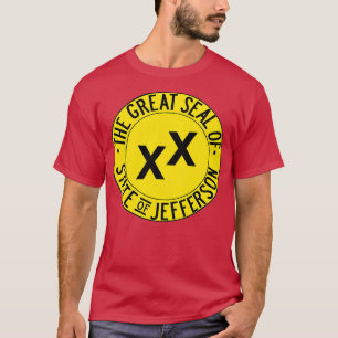 Camiseta Gran foco de la bandera del estado de Jefferson
