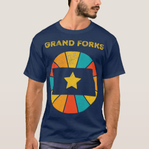 Camiseta Gran Forks North Dakota Vintage Molestias Souven