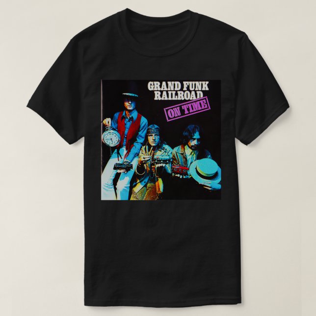 Camiseta Gran Funk Railroad On Time Pegatina (Diseño del anverso)