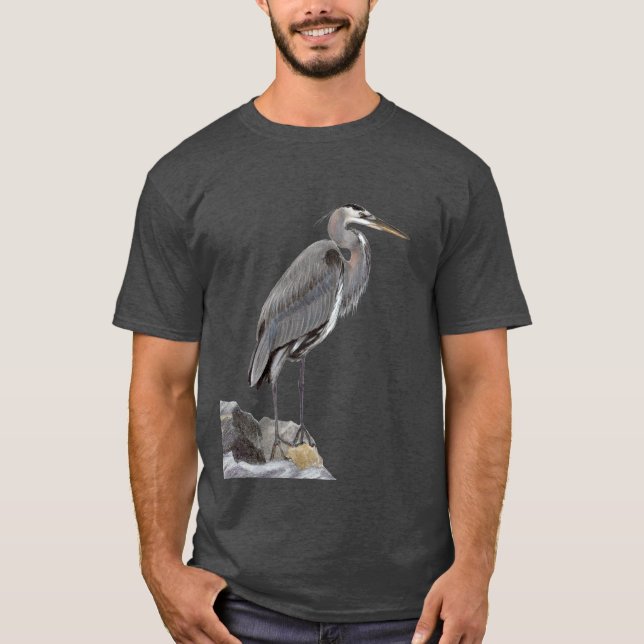 Camiseta Gran garza azul (Anverso)