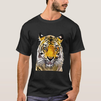 Camiseta Gran Gato Feroz Tigre Animal Vida Salvaje Tropical