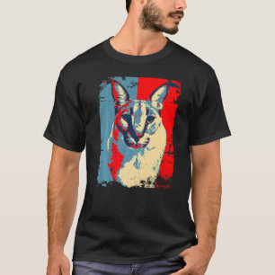 Camiseta Gran gato Floppa Meme Corte Caracal Cat distancias