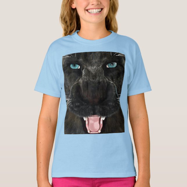 Camiseta Gran Gato Pantera Negra (Anverso)
