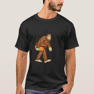 Camiseta Gran Gracia de pie creo que ama a Hotdog Sasquatch