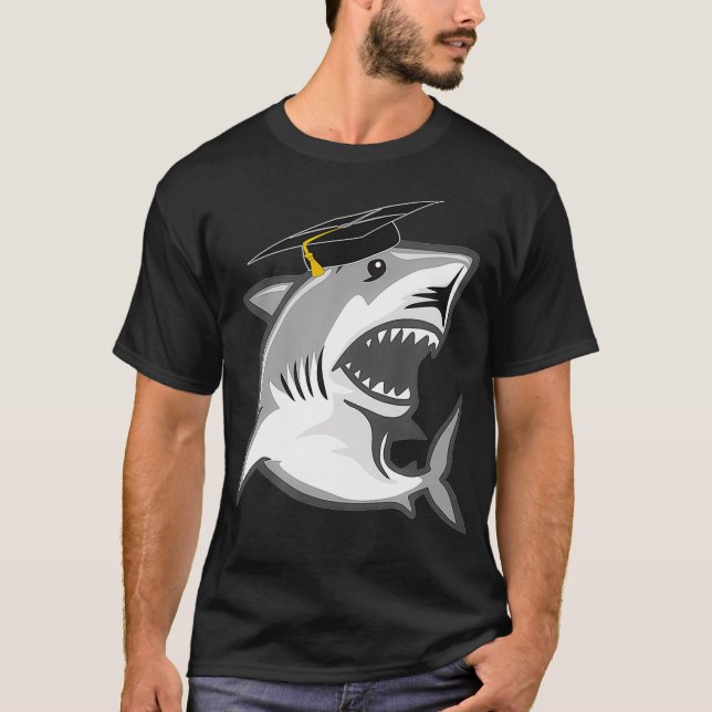 Camiseta Gran Graduación de tiburón blanco Clase Cap de 202 (Anverso)