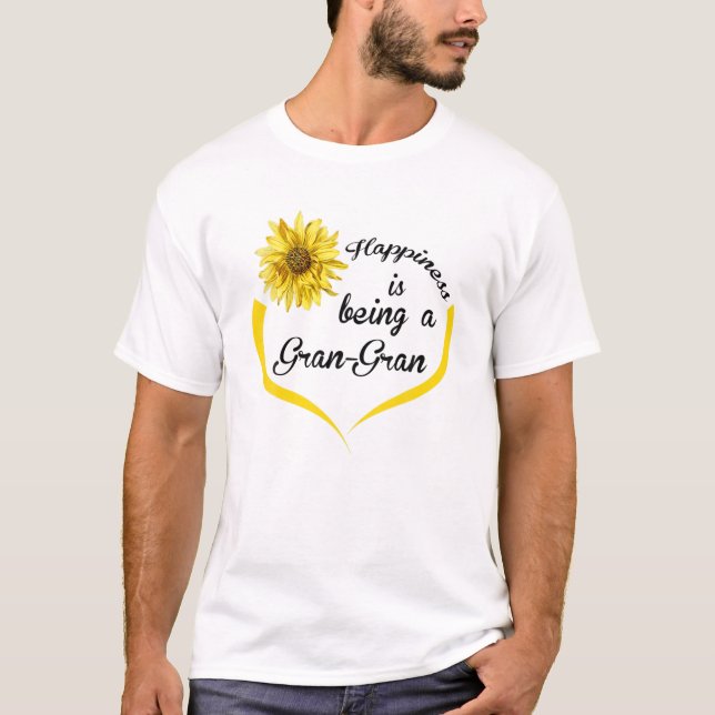 Camiseta Gran-Gran Gift: Happiness Is Being A Gran-Gran (Anverso)