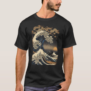 Camiseta Gran Grap de estilo vintage japonés en madera