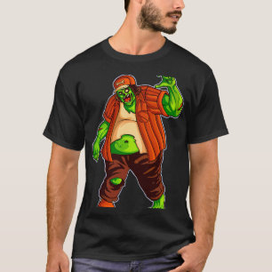 Camiseta Gran Grasa divertida Zombie Walker con el mejor di