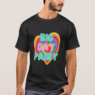 Camiseta Gran Hada Gay Lgbtq Orgullo Ally Bandera Arcoiris