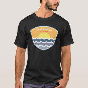 Camiseta Gran Haven Michigan MI Sunset Vacation Souvenir