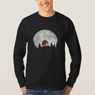 Camiseta Gran Hedgehog En Diseño De Luna Completa