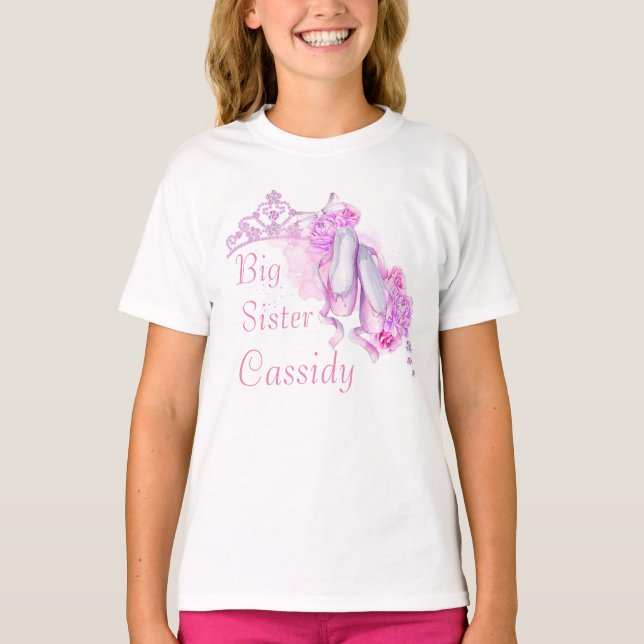 Camiseta Gran Hermana Ballet Princesa Tema (Anverso)