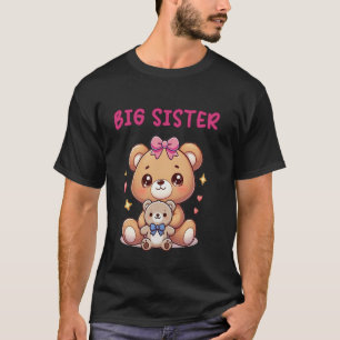 Camiseta Gran Hermana Bebé Teddy Niño Bear Adorable Cute H