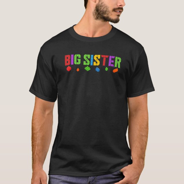 Camiseta Gran Hermana Bloques Master Brick Builder Cumpleañ (Anverso)