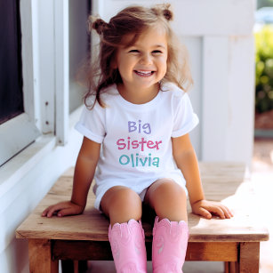 Camiseta Gran Hermana Colorida Monograma Chica
