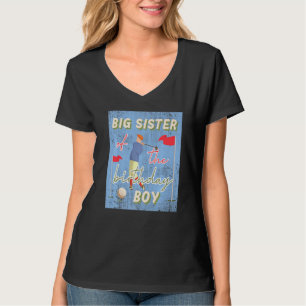 Camiseta Gran Hermana De Birthday Boy Golf Tema Fam