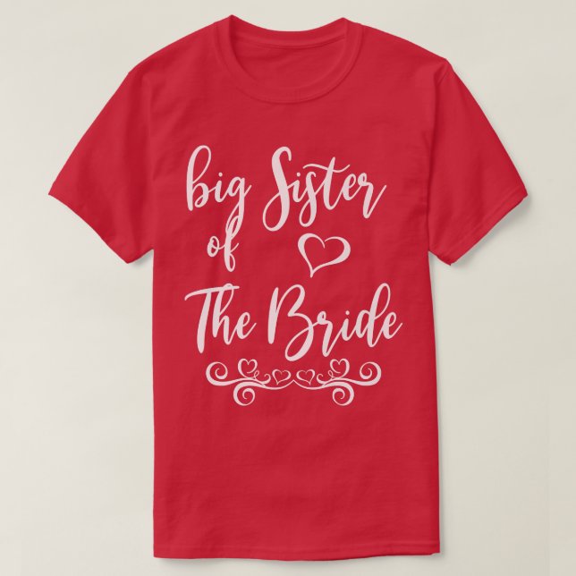 Camiseta Gran Hermana de la Matanza del Boda Bride y Groom (Diseño del anverso)