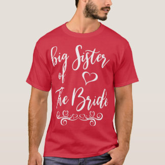 Camiseta Gran Hermana de la Matanza del Boda Bride y Groom