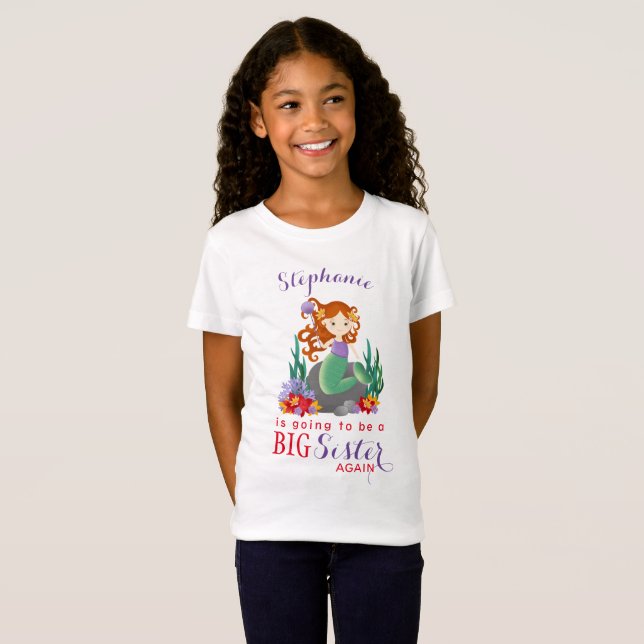 Camiseta Gran Hermana de la Sirena Cuta De Nuevo (Anverso completo)