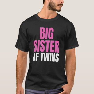 Camiseta Gran Hermana De Los Gemelos Nueva Hermana Pri Gráf