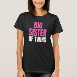 Camiseta Gran Hermana De Los Gemelos Nueva Hermana Pri Gráf