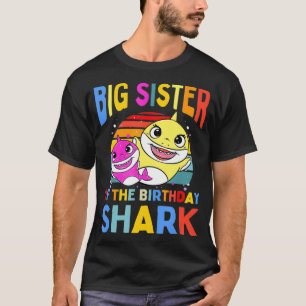 Camiseta Gran Hermana Del Nacimiento Del Tiburón Sis Coinc