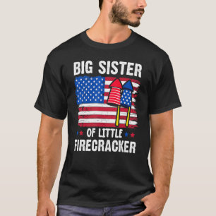 Camiseta Gran Hermana Del Pequeño Rastreador 4 De Julio M