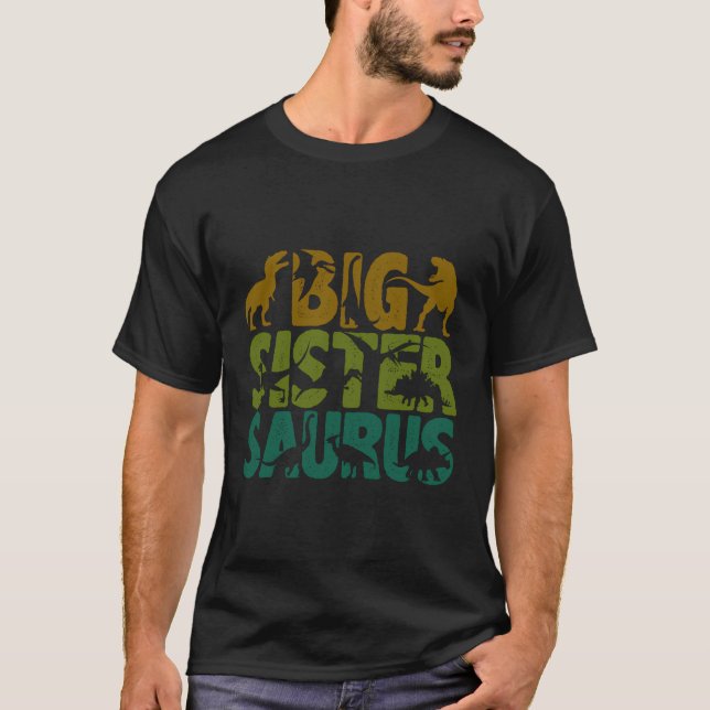 Camiseta Gran Hermana Dinosaurio Gran Sistersauro Mejor Gra (Anverso)