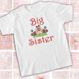 Camiseta Gran Hermana Fluffy White Puppy Dog Whimsical